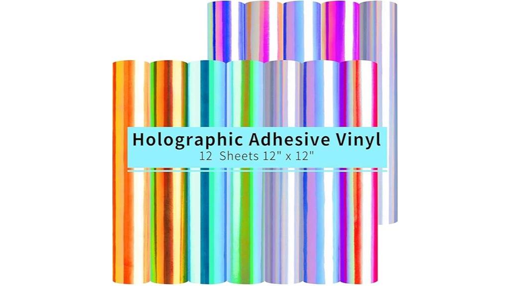 holographic vinyl craft sheets