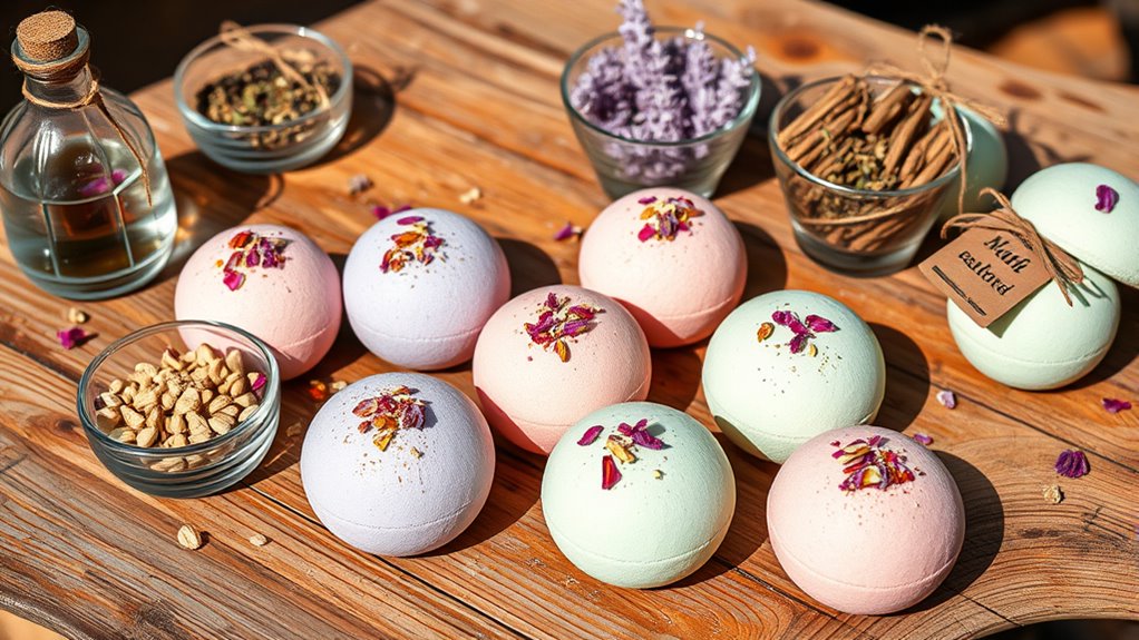 homemade scented bath bombs