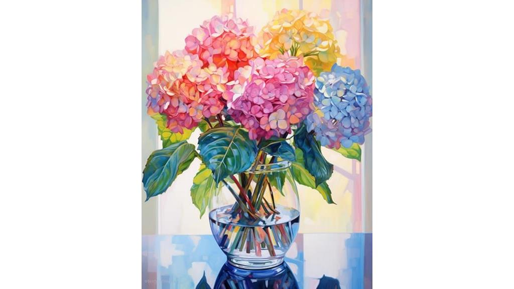 hydrangea flower paint kit