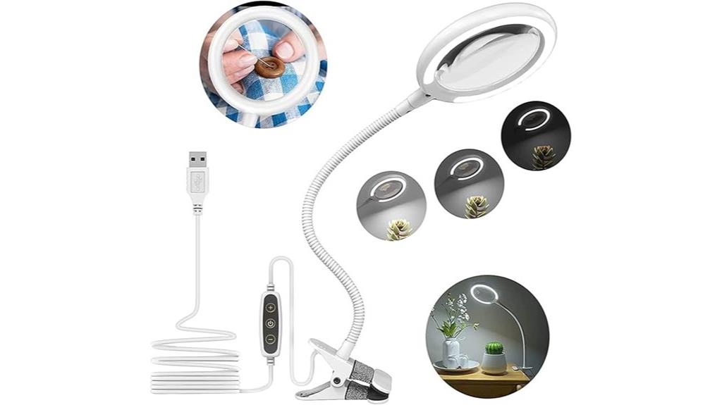 illuminated handheld magnifier stand
