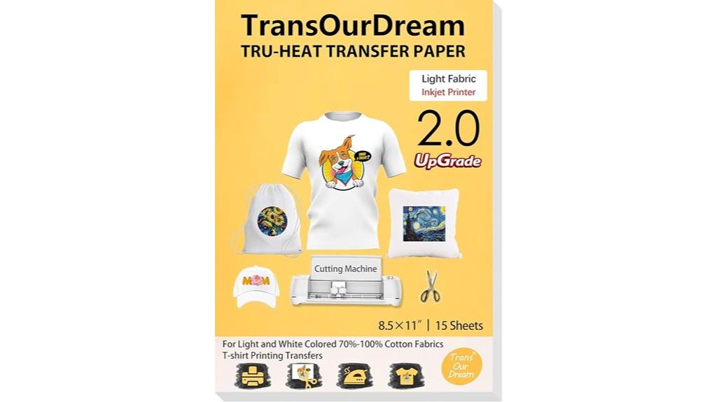 iron on t shirt transfer sheets
