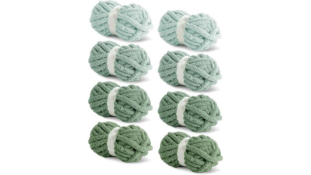 jumbo sage green yarn