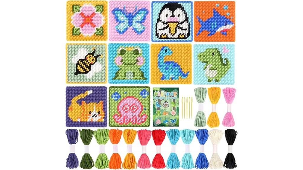 kids 10 in 1 cross stitch
