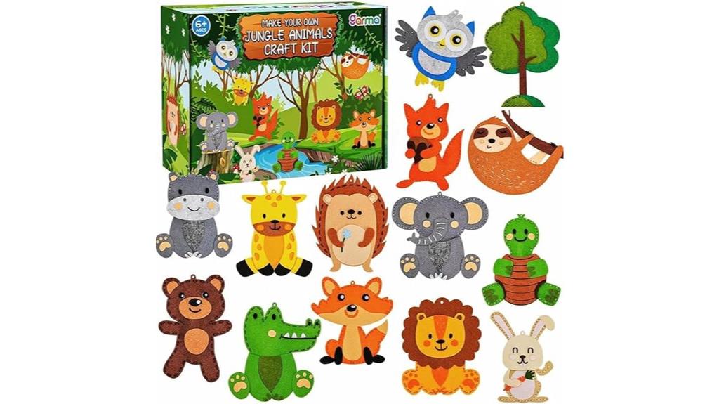 kids animal sewing kits