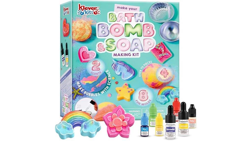 kids bath bomb making kit