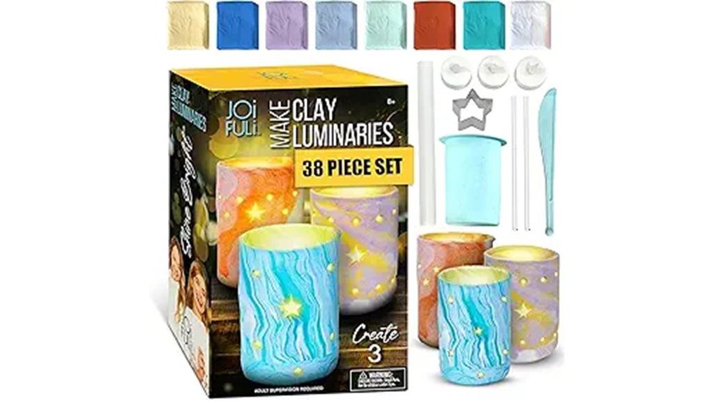 kids clay light craft