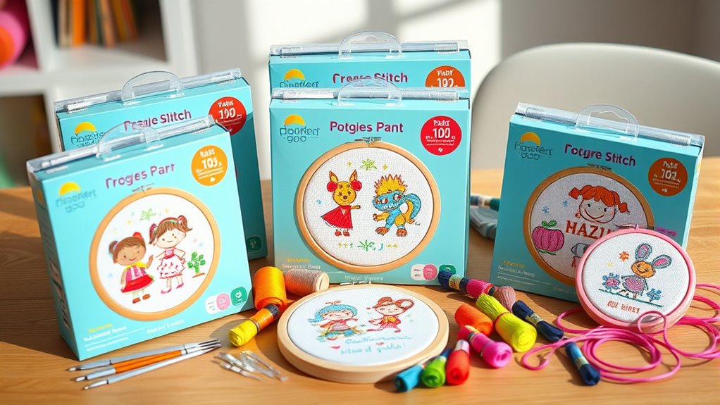 kids cross stitch kit favorites