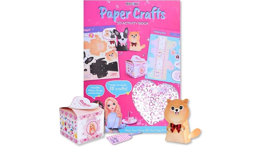 kids paper craft activity book