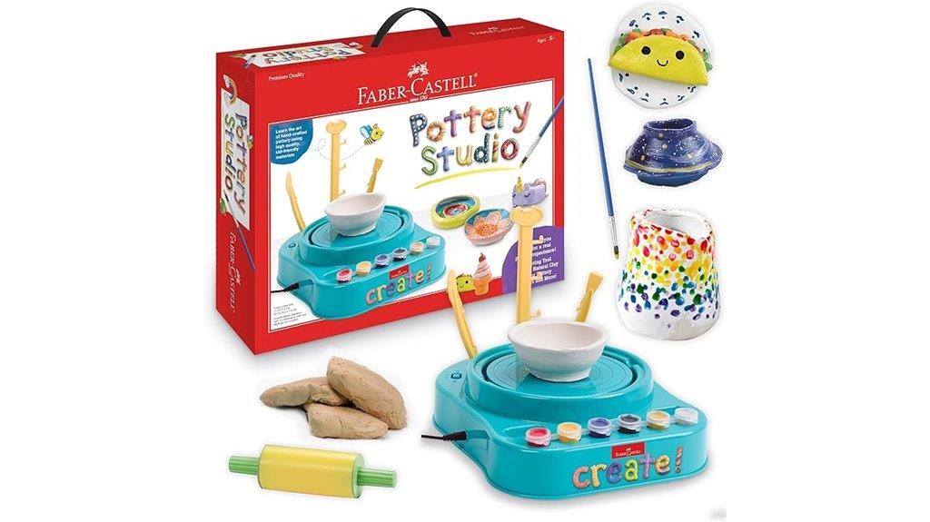 kids pottery studio kit