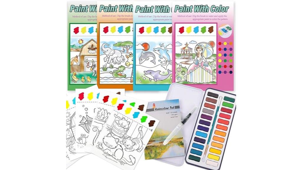 kids watercolor art set