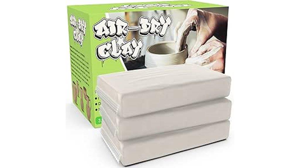 kids white air dry clay