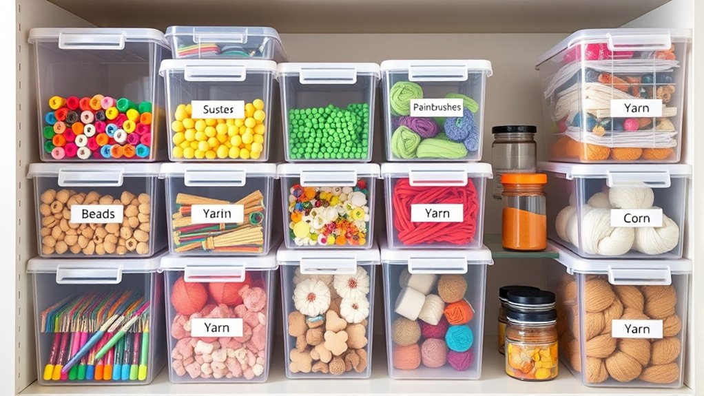 labeling craft supplies efficiently