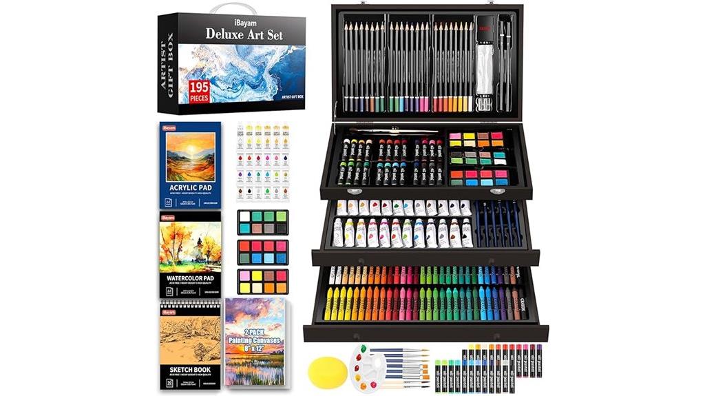 large 195 piece art set