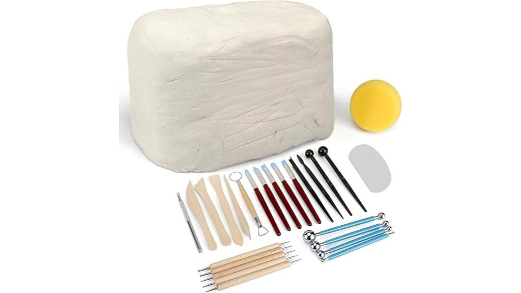 large air dry clay set