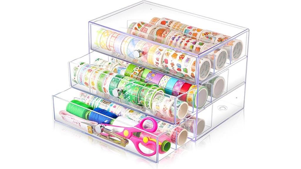 large capacity clear organizer