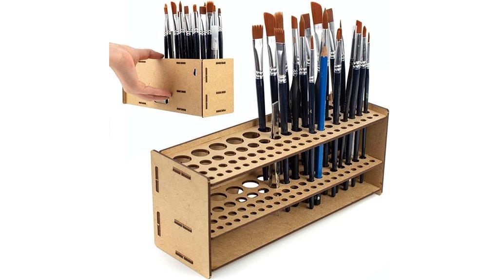 large capacity paint brush organizer
