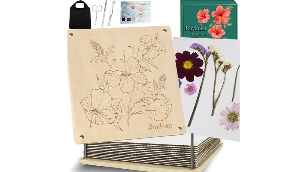 large floral pressing kit