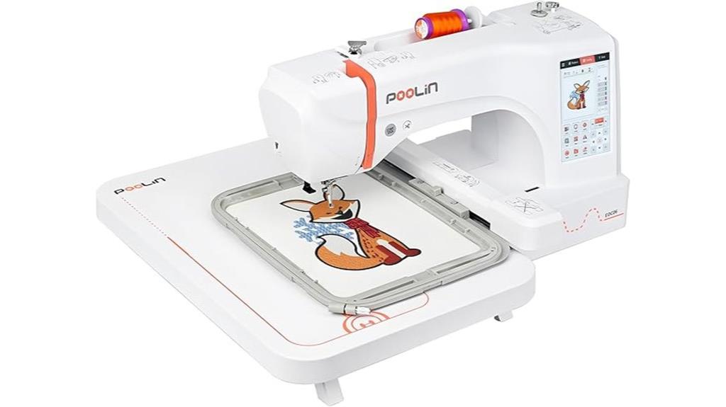 large hoop touchscreen embroidery