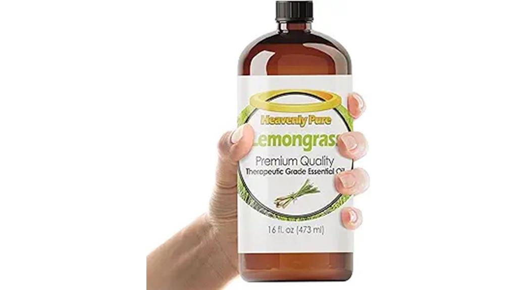 large lemongrass oil bottle