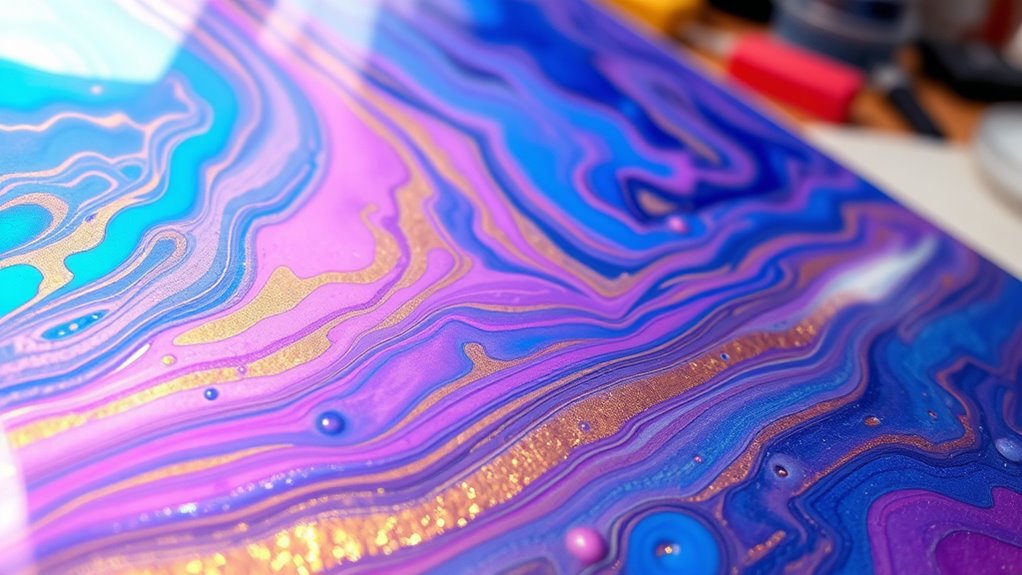 layered resin art techniques