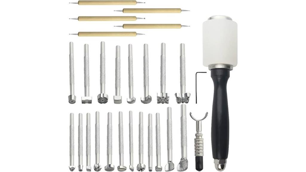 leather crafting stamping set