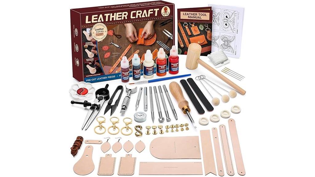 leather crafting tools kit