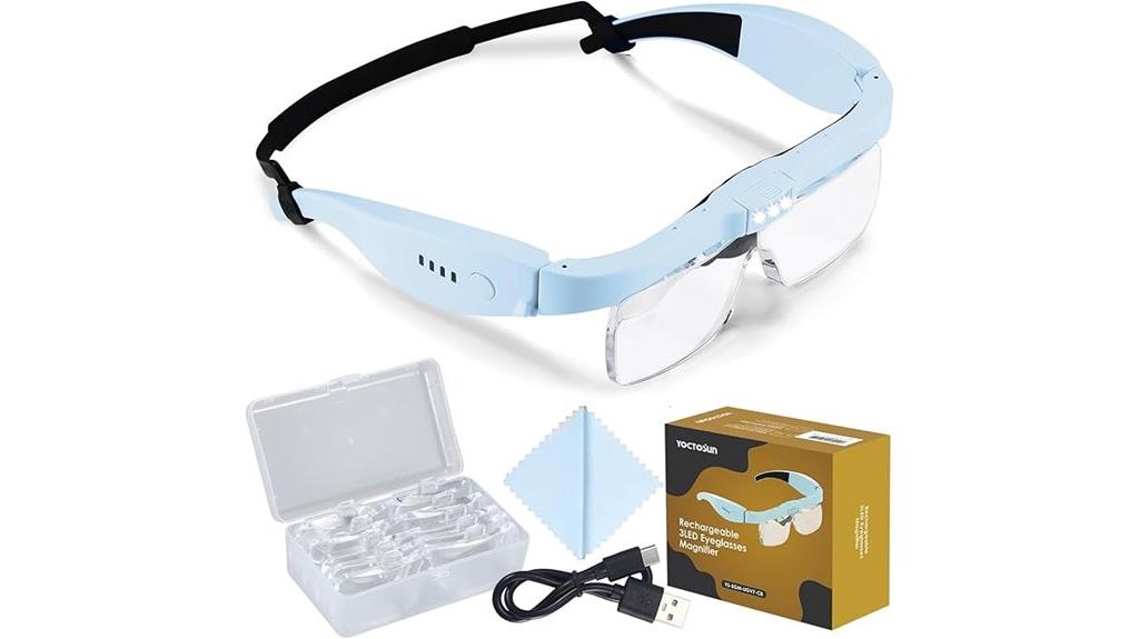 led lit magnifying glasses