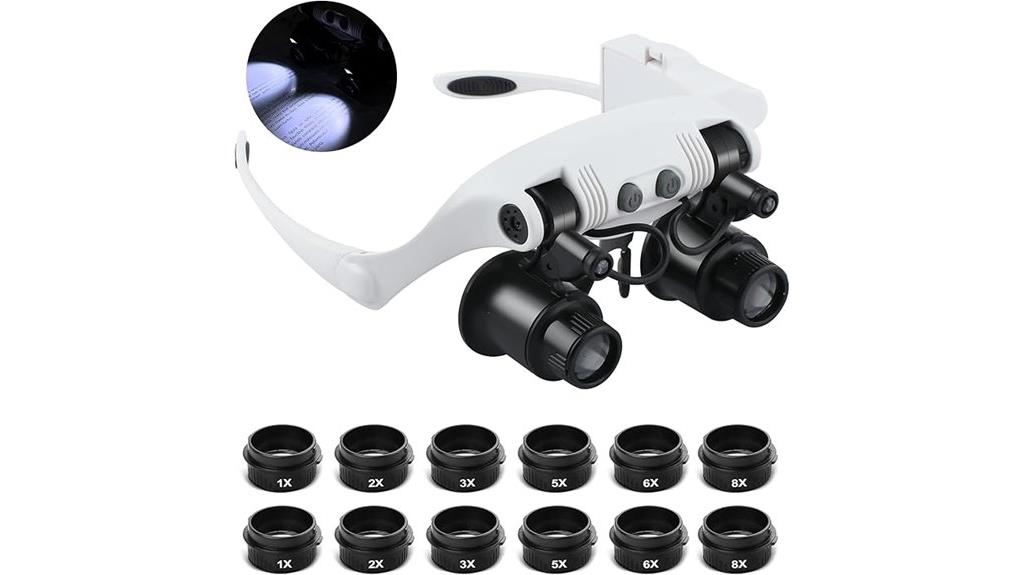 lighted hands free magnifier