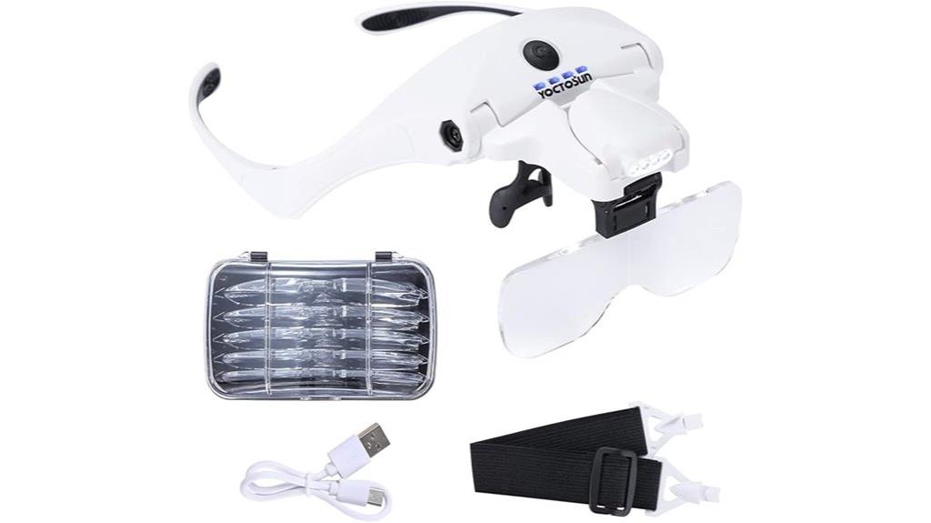 lighted magnifier with leds