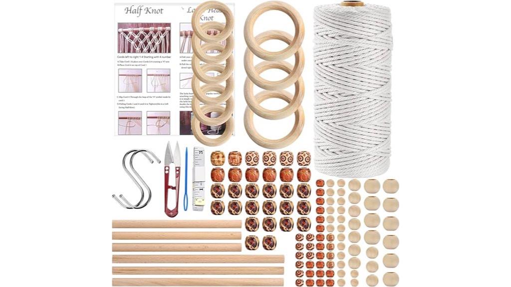 macrame kit with beads