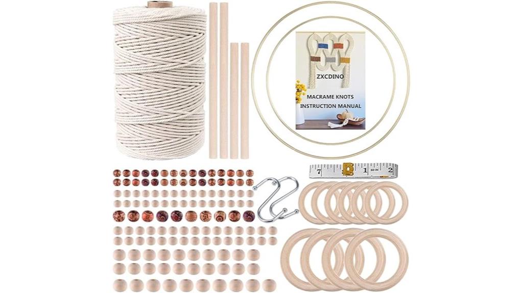 macrame kit with beads