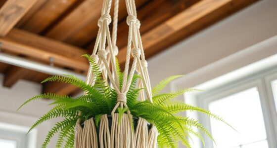 make colorful woven planters