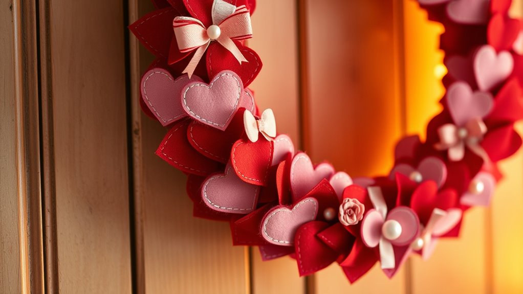 make romantic wreath centerpiece