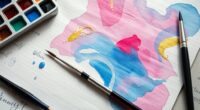 make your own watercolor stationery