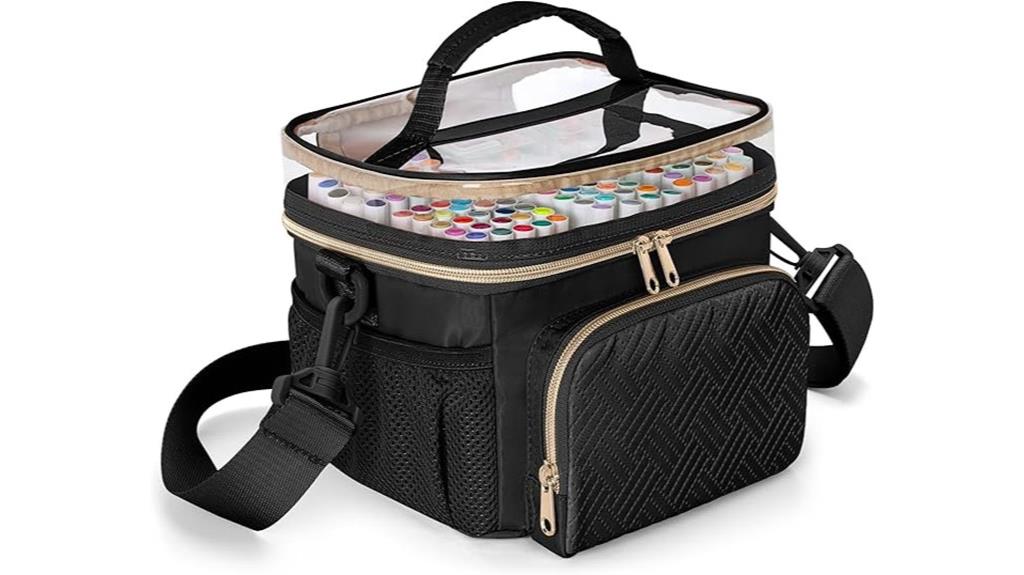 marker case with shoulder strap