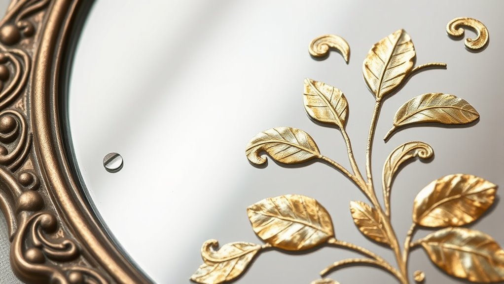 metallic leaf mirror enhancement