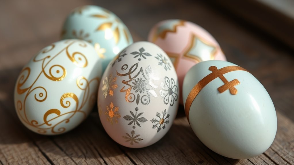 metallic sharpie easter egg designs