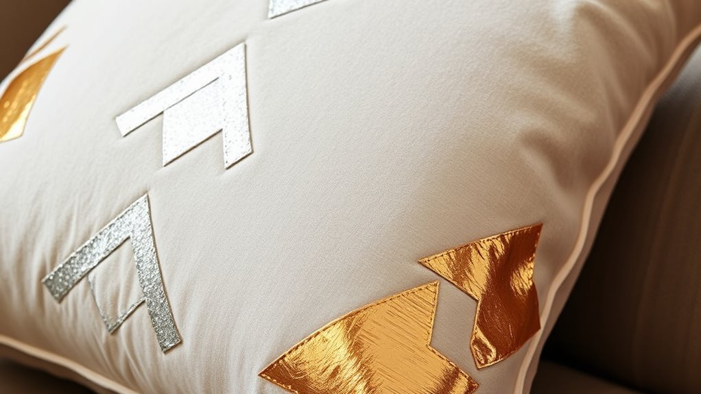metallic transfers for pillows