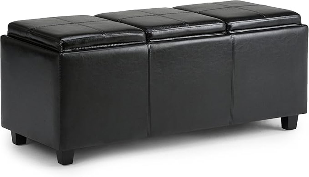 midnight black faux leather