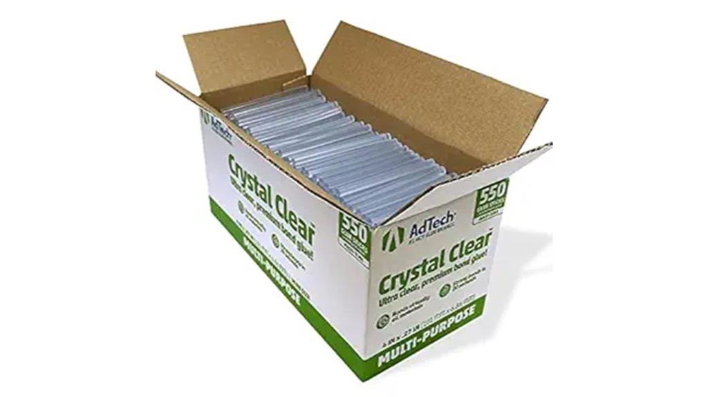 mini clear hot glue