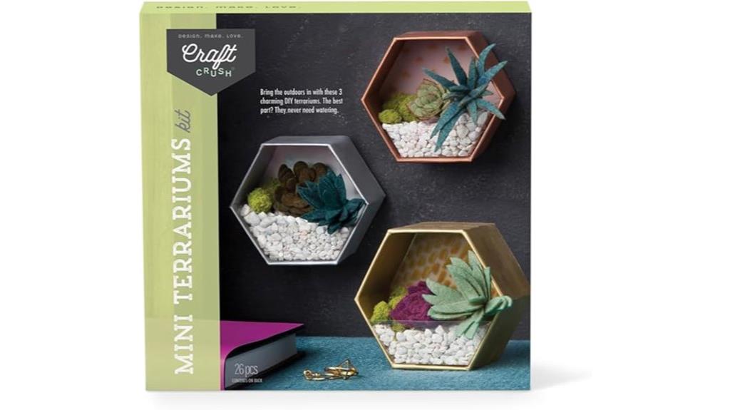 mini plant terrarium craft kit