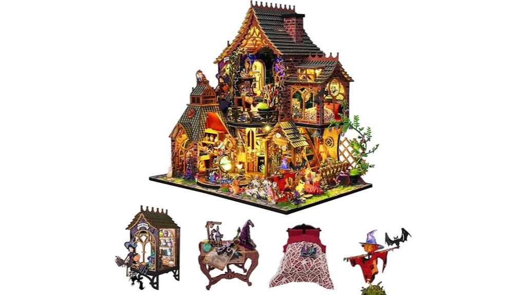 miniature wooden dollhouse kit