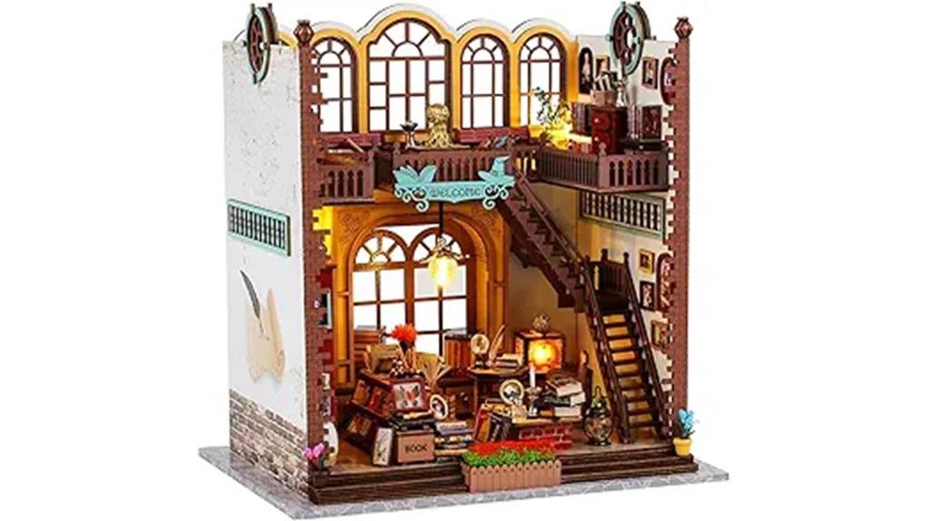 miniature wooden dollhouse kit