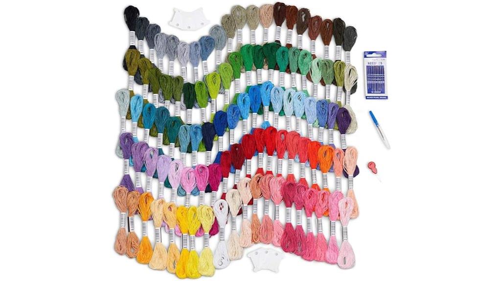 multi color embroidery skeins