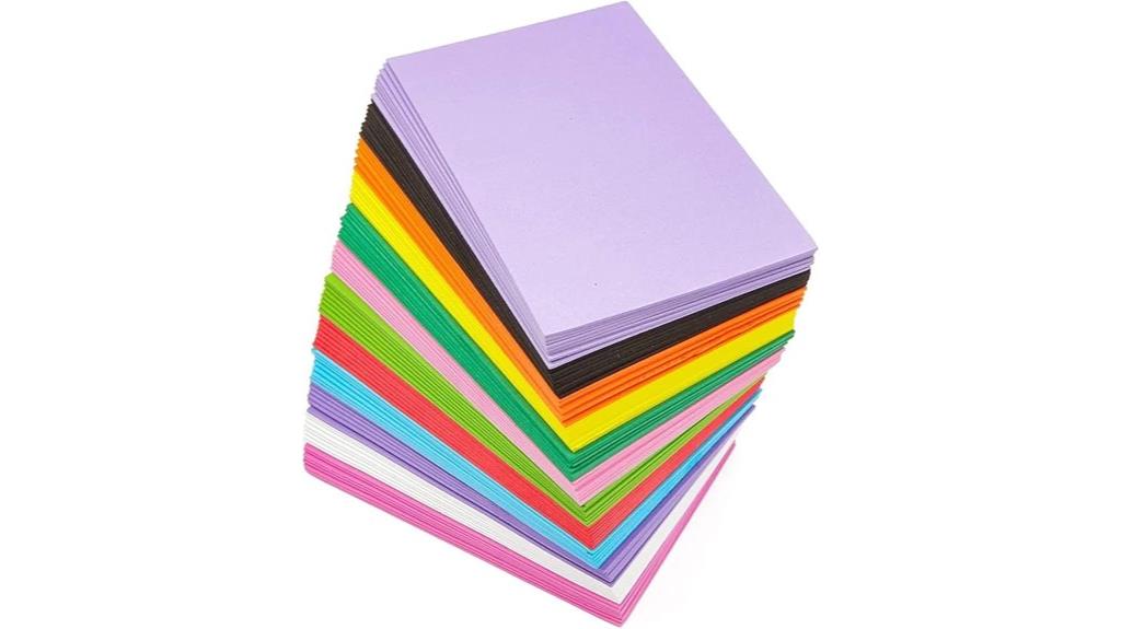 multicolored eva foam sheets