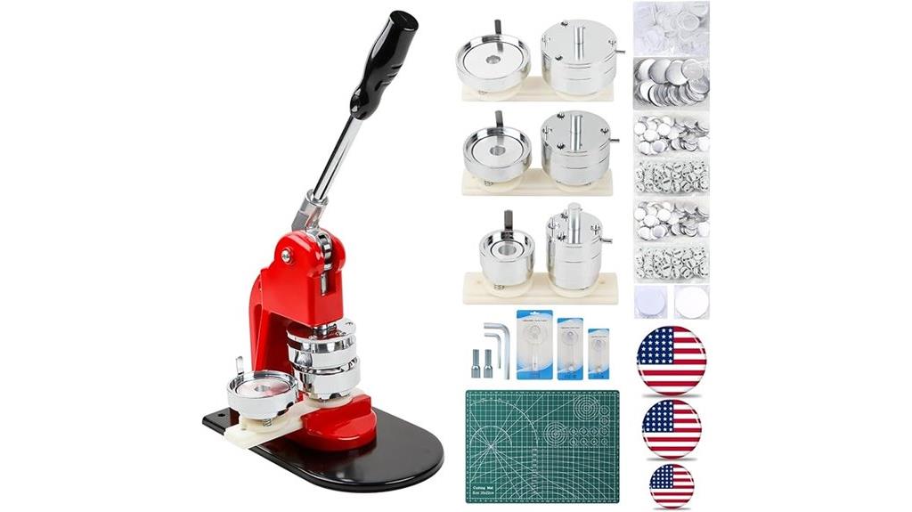 multiple size button supplies