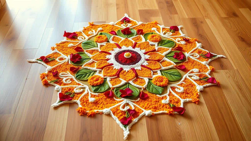 natural eco friendly rangoli