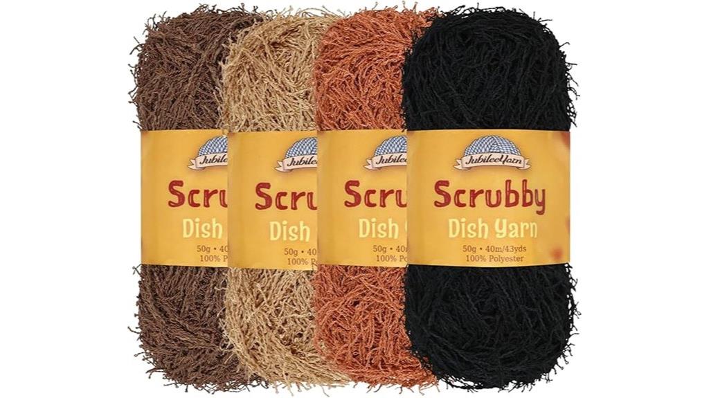 neutral tone dish scrubby