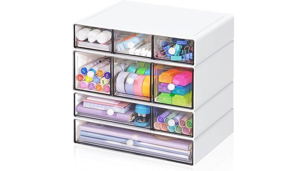 nine drawer desk organizer