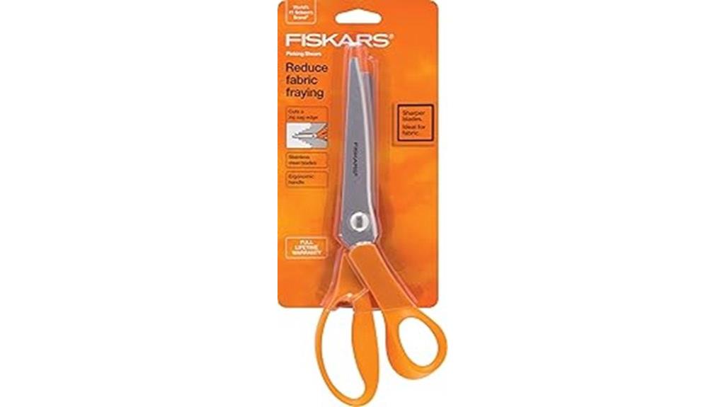 orange fiskars pinking shears